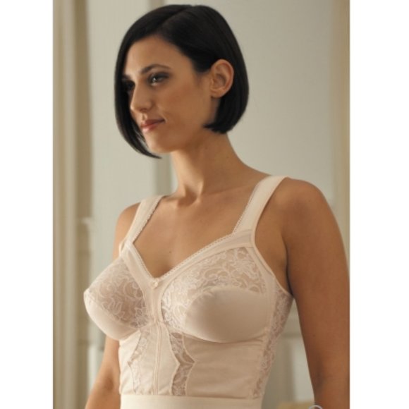 Carnival Full Figure Wide Strap Longline Bra Bustier Bullet Bra Style #730 NEW - Picture 4 of 9